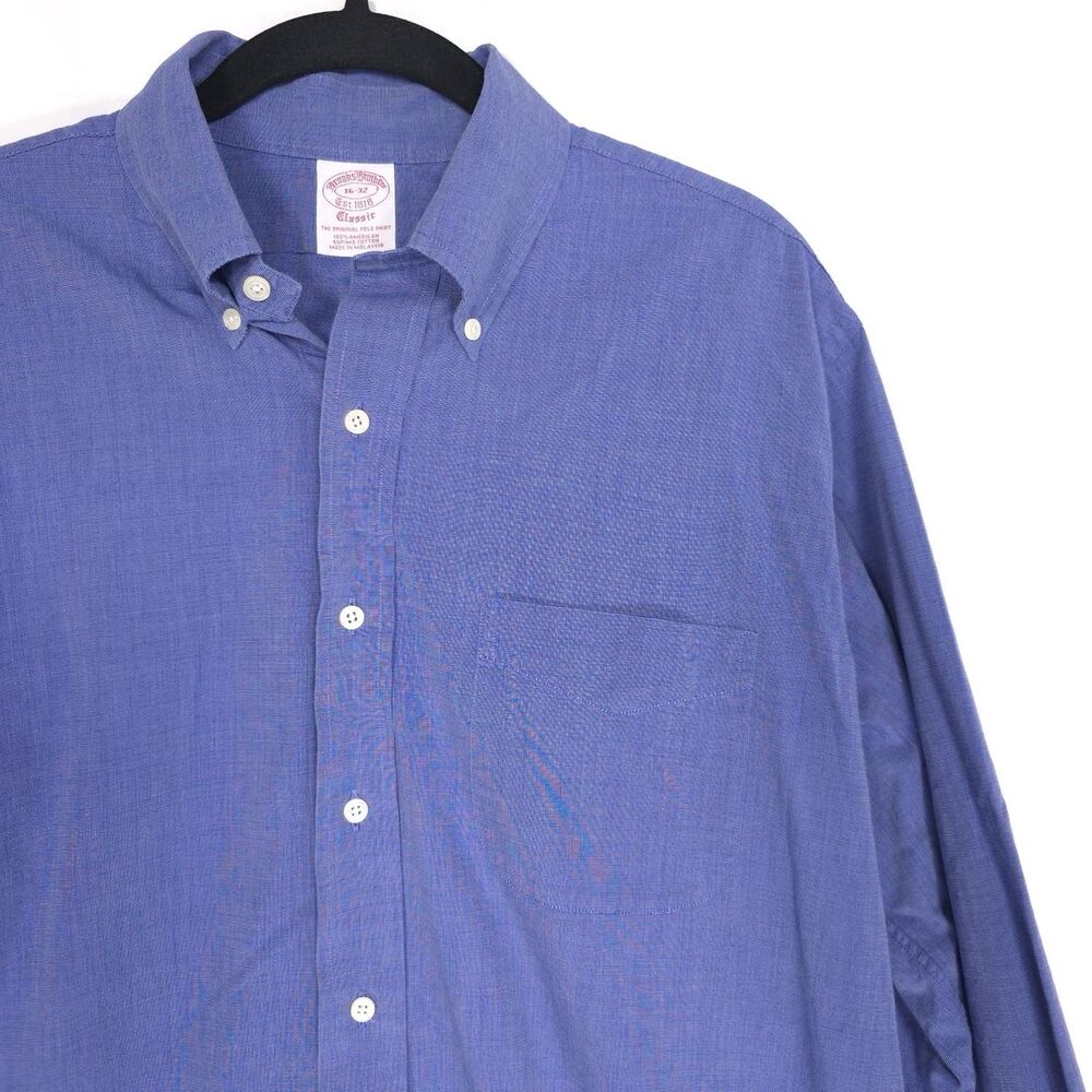 BROOKS BROTHERS 1818 Classic Shirt 16-32 Original Polo‎ AMERICAN SUPIMA COTTON